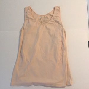 Pink fitted tank. Sz. large